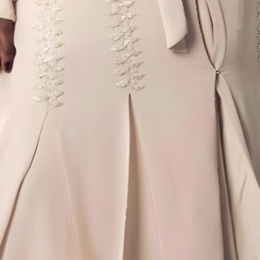 Soft folds of champagne satin